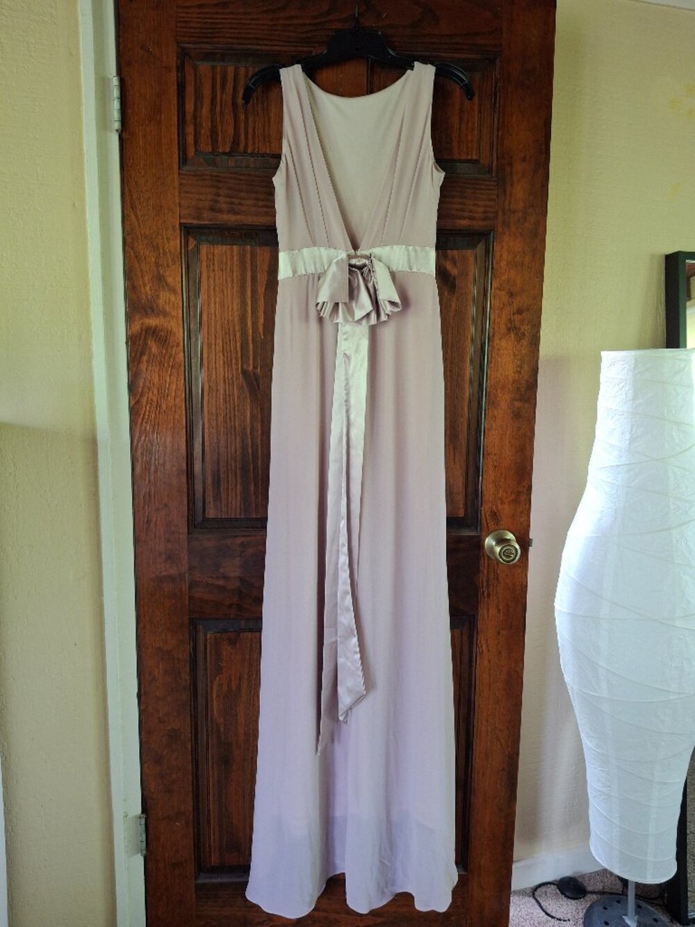 Nude bridesmaid's dress